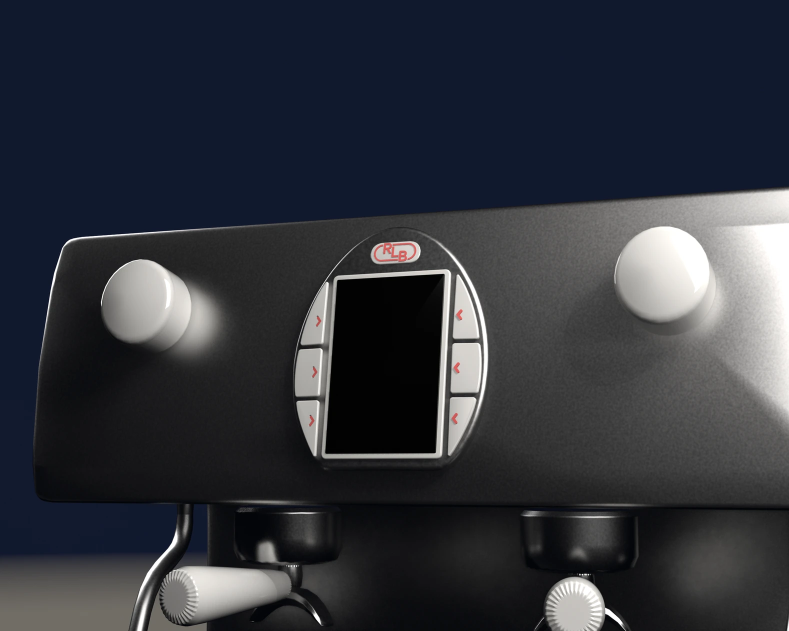 Cybercoffee machine — low hero, egg in focus