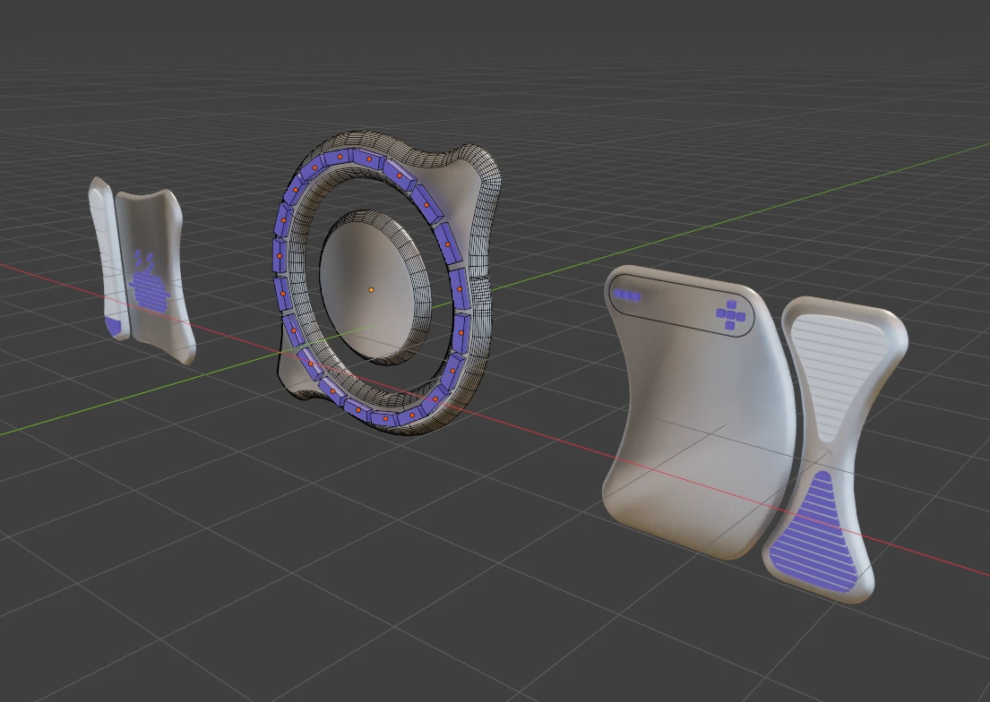 Modelling the panels in Blender